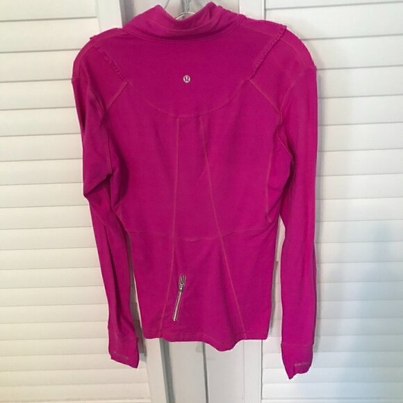 Lululemon fuchsia 1/4 zip athletic long sleeve, 6 - Picture 11 of 11